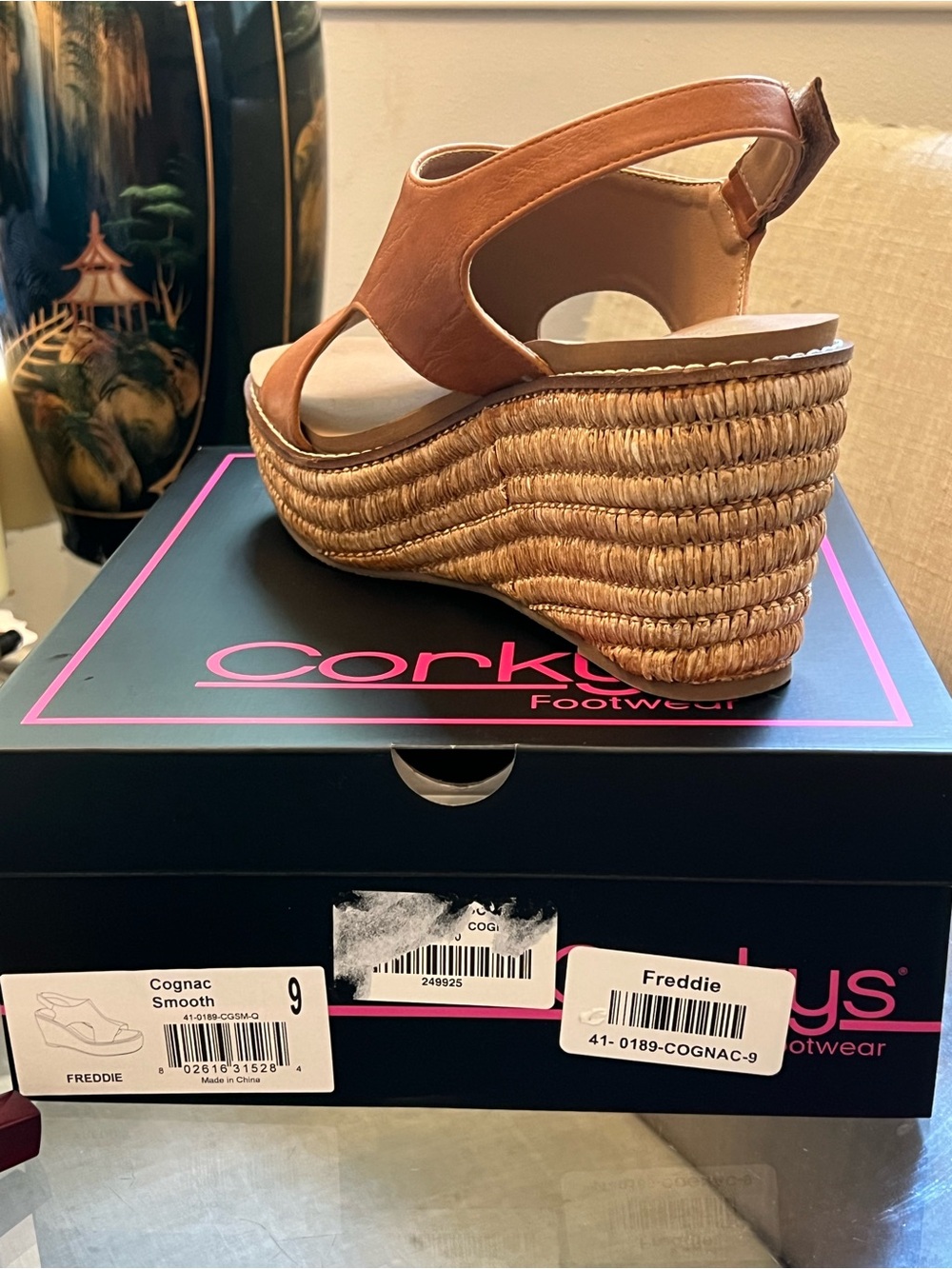 Corkys Freddie wedge sandal sz 9 - Picture 3 of 5